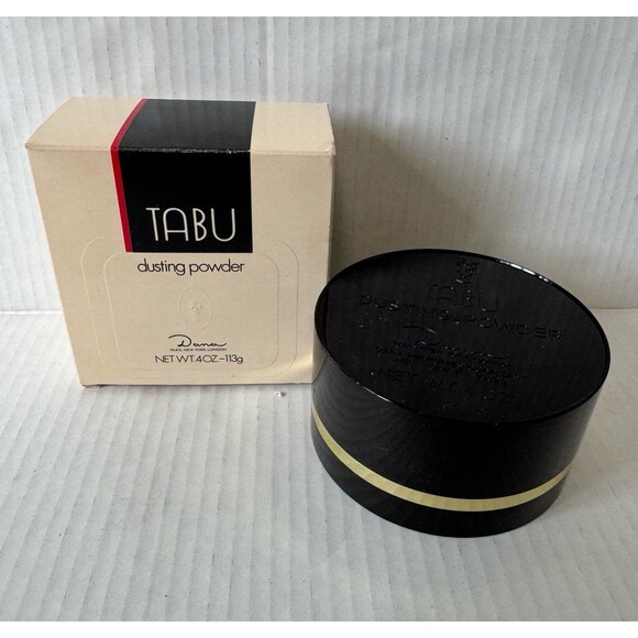 Vintage TABU Dusting Powder Dana Fragrance Talc 4oz Discontinued Paper Sealed